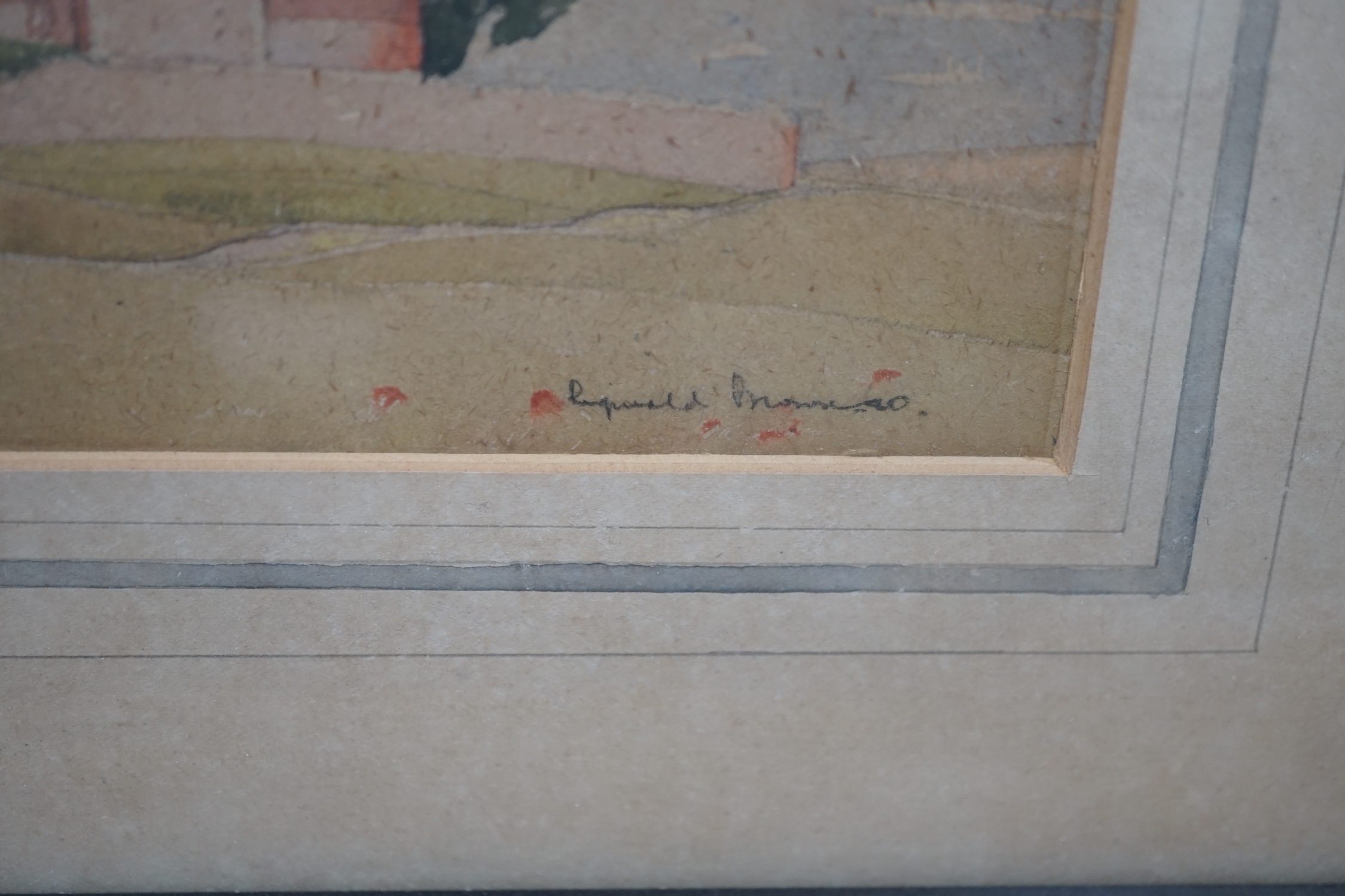 Reginald Brown (20th. C) three watercolours, Shoreham-by-Sea views, two signed, largest 27 x 37cm